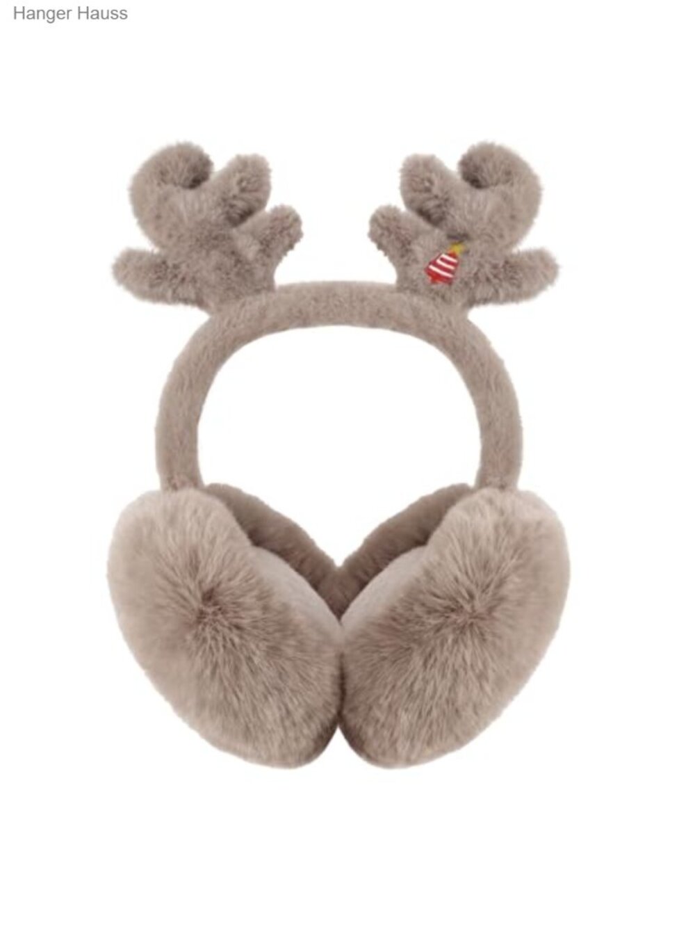 Cute Reindeer Antler Plush Foldable Winter Ear Muffs Warm Earmuffs